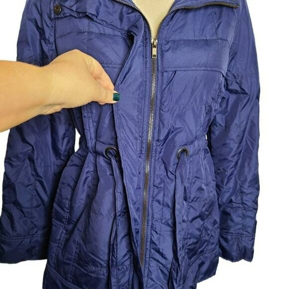 Tulle‎ Blue Trench Coat Jacket Size XS - Picture 4 of 13
